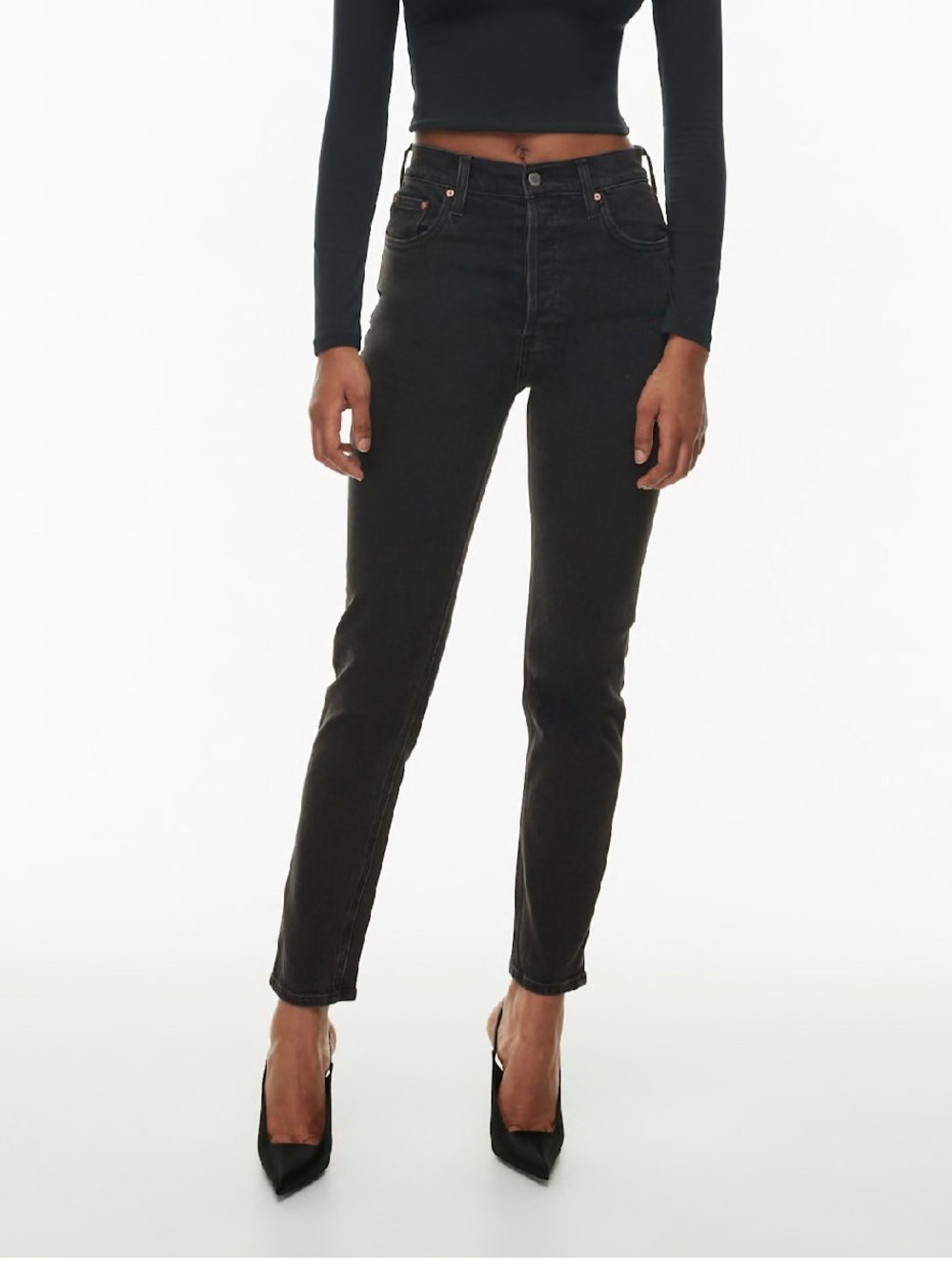 Denim Forum Yoko High Rise Slim Jeans